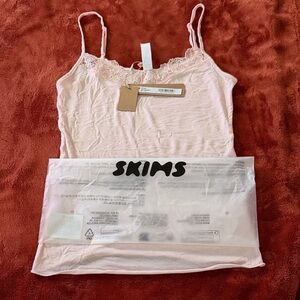 SKIMS Blush Lace-Trim Cami